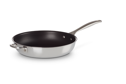 Signature Stainless Steel Non-stick Deep Frying Pan with Helper Handle