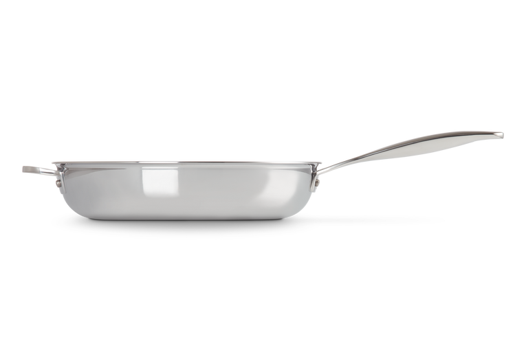 Signature Stainless Steel Non-stick Deep Frying Pan with Helper Handle