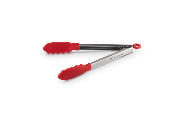 Tongs with Silicone Tip