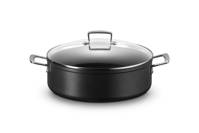 Toughened Non-Stick Sauteuse with Glass Lid