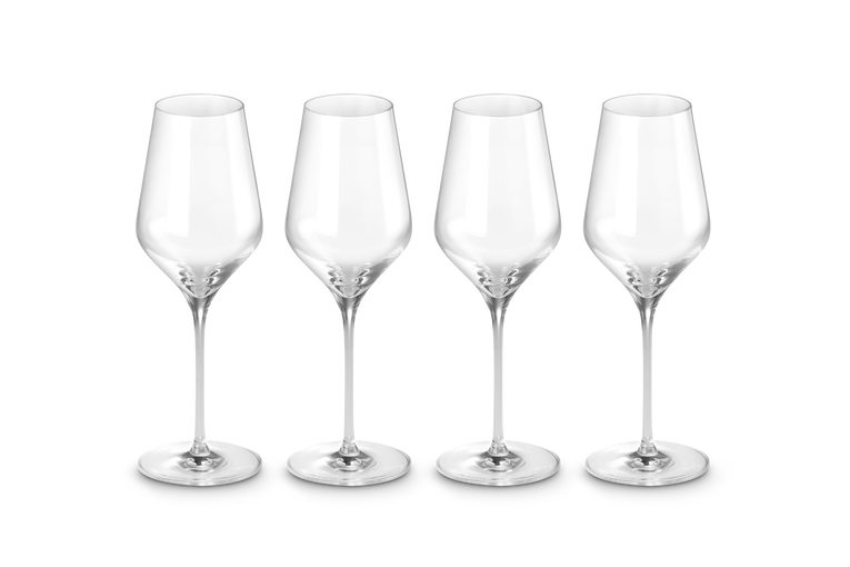 Set of 4 White Wine Glasses